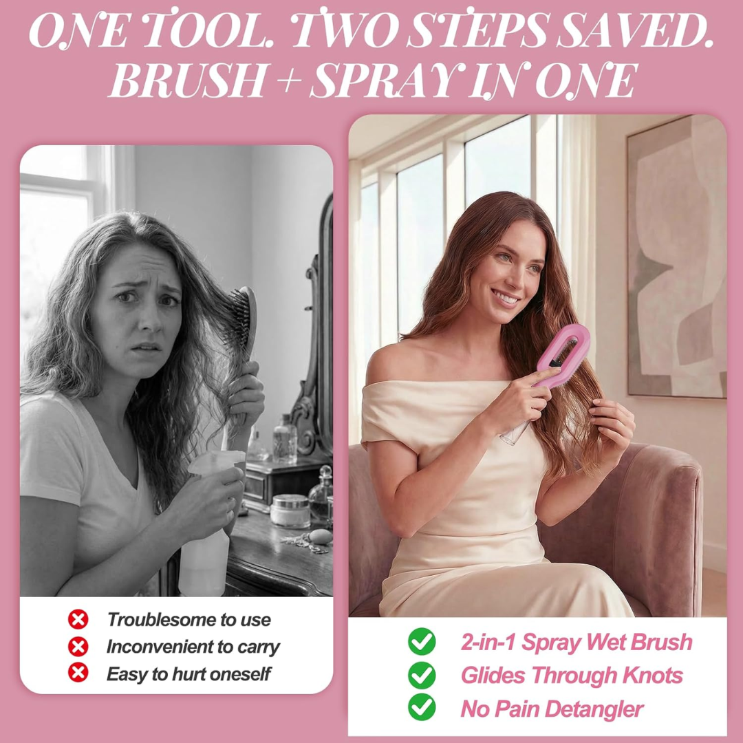 Cepillo rociador 2 en 1